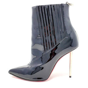 Christian Louboutin Heels Epic 100 Heeled Boots Black Patent Leather EU‎ 38